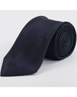 Прокат черного однотонного галстука с узором для мужского костюма, изображение 1