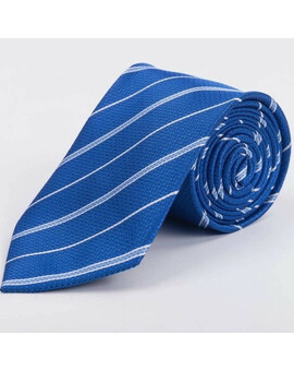 Аренда галстука синего цвета в полоску для мужского костюма, изображение 1