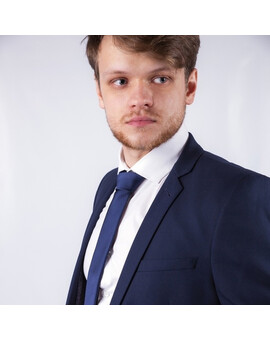 Прокат мужского костюма темно-синего цвета, изображение 1