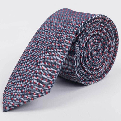 Арендовать серый галстук с красным узором для мужских костюмов
