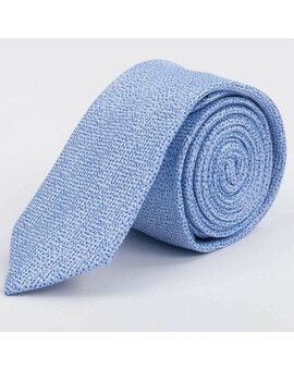 Арендовать галстук голубого цвета с мелким узором для мужского костюма, изображение 1