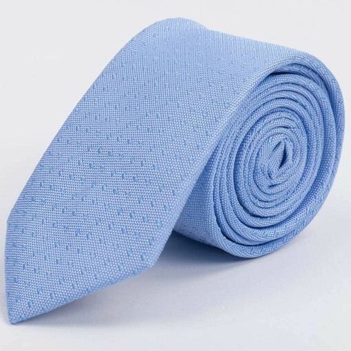 Арендовать галстук голубого цвета с фактурным узором для мужских костюмов