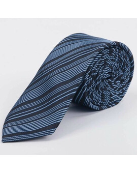 Аренда голубого галстука в полоску мульти для мужских костюмов, изображение 1