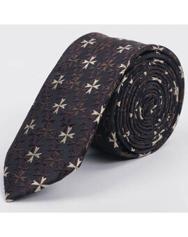 Аренда коричневого галстука с узором мульти, изображение 1