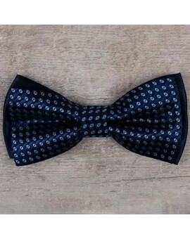 Аренда бабочки синего цвета с узором мульти для мужского костюма, изображение 1