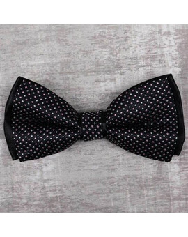 Аренда черной бабочки с узором для мужского костюма, изображение 1