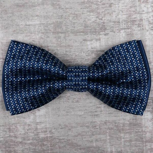 Аренд бабочки темно-синего цвета в мелкую клетку для мужских костюмов