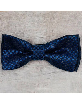 Аренда бабочки синего цвета с абстрактным узором для мужских костюмов, изображение 1