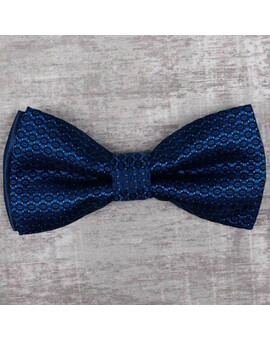 Прокат бабочки синего цвета с узором для мужских костюмов, изображение 1