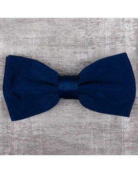 Прокат однотонной бабочки синего цвета для мужски костюмов, изображение 1