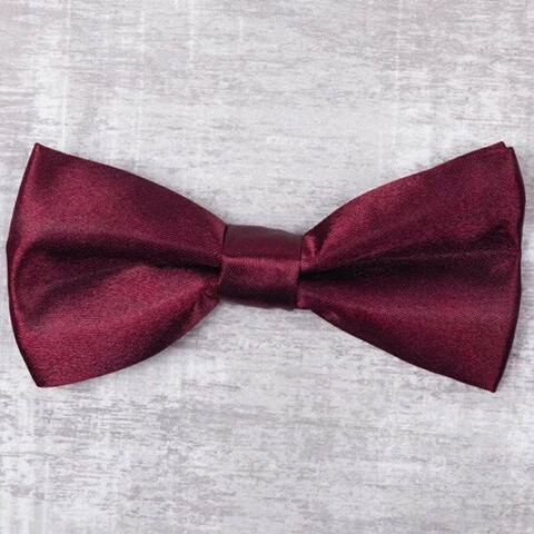 Прокат бордовой бабочки для мужских костюмов