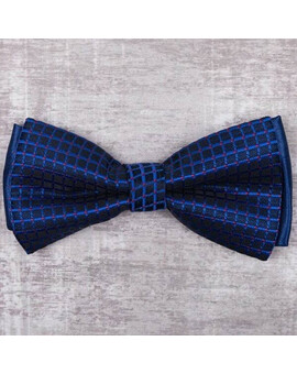 Аренда бабочки в синюю клетку для мужских костюмов, изображение 1