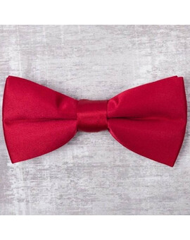 Прокат однотонной бабочки бордового цвета для мужских костюмов, изображение 1