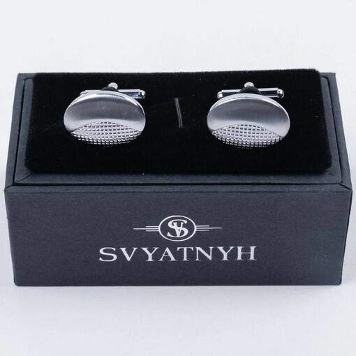 Прокат классических запонок овальной формы для мужских костюмов