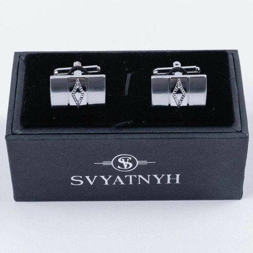 Аренда классических запонок с украшением для мужских костюмов