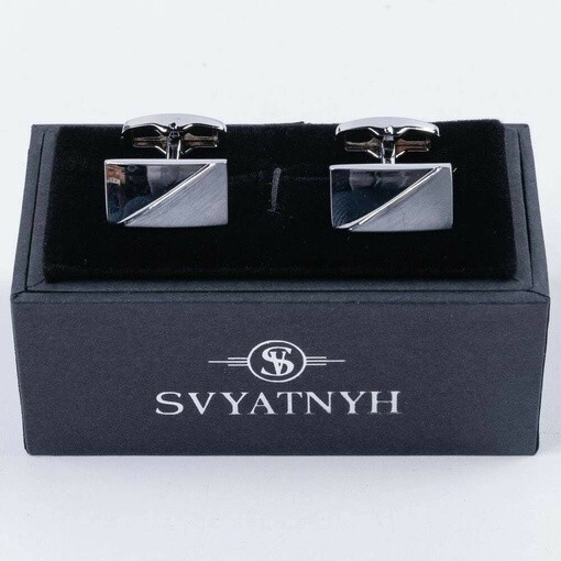 Аренда прямоугольных классических запонок для мужских костюмов