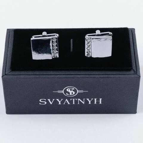 Аренда классических запонок с украшением для мужских костюмов