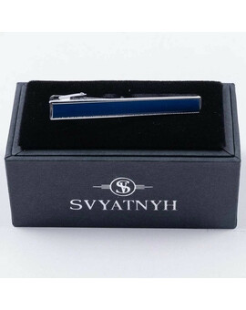 Аренда зажима с вставкой синего цвета для мужских костюмов, изображение 1