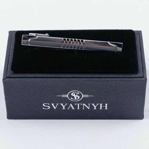 Прокат классического зажима с гравировкой для мужских костюмов