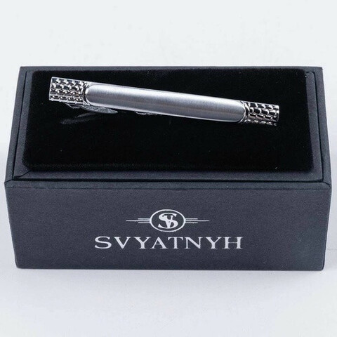 Аренда зажима с узорной гравировкой для мужского костюма