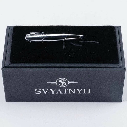 Аренда зажима с абстрактной формой и гравировкой для мужских костюмов